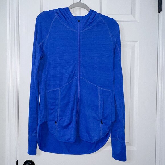 Athleta Jackets & Blazers - Athleta Blue SPF Lightweight Full Zip Jacket Size XS